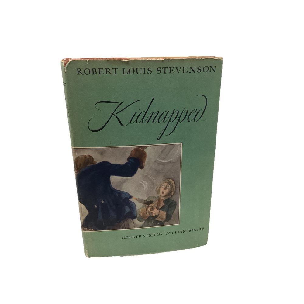 1949 Kidnapped by Robert Louis Stevenson, illus. by William Sharp Hardcover Book